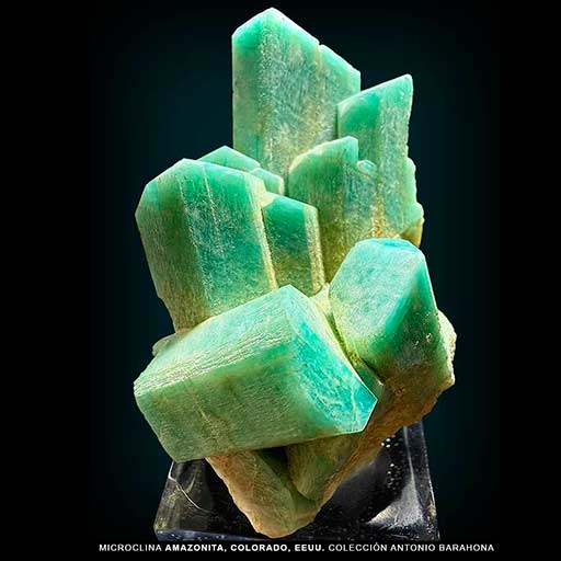 Amazonita-Colorado-EEUU-512 Amazonita de Colorado, EEUU. Barahona Minerales de colección.